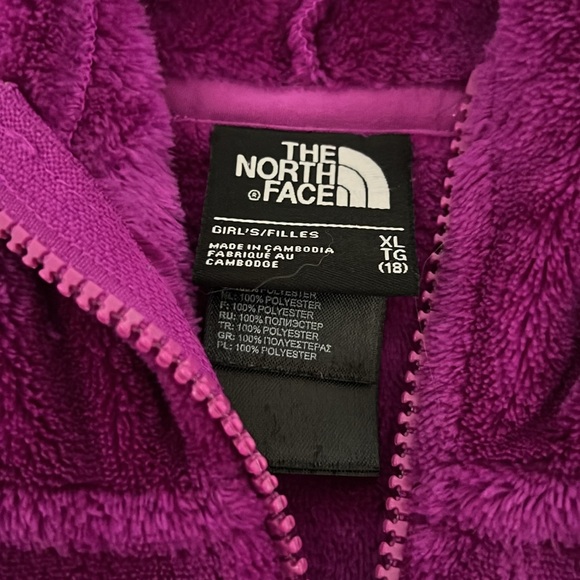 The North Face Kids Plush Purple Jacket - Picture 2 of 4